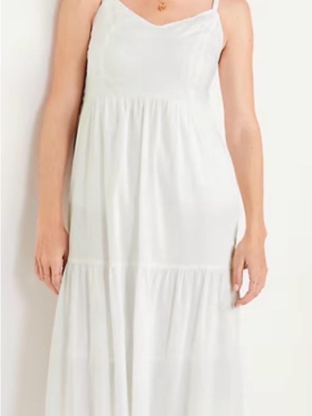 Old Navy White Dress with Blue Label